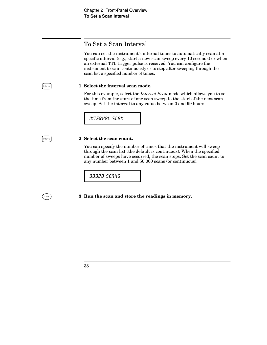 HP 34970A manual 1759$/6&$1, To Set a Scan Interval 