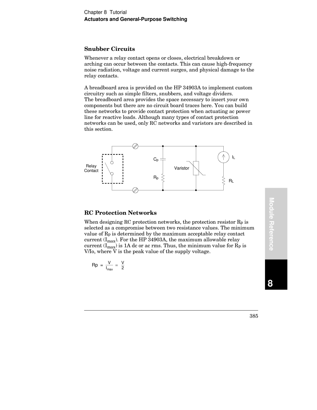 HP 34970A manual Rp = 