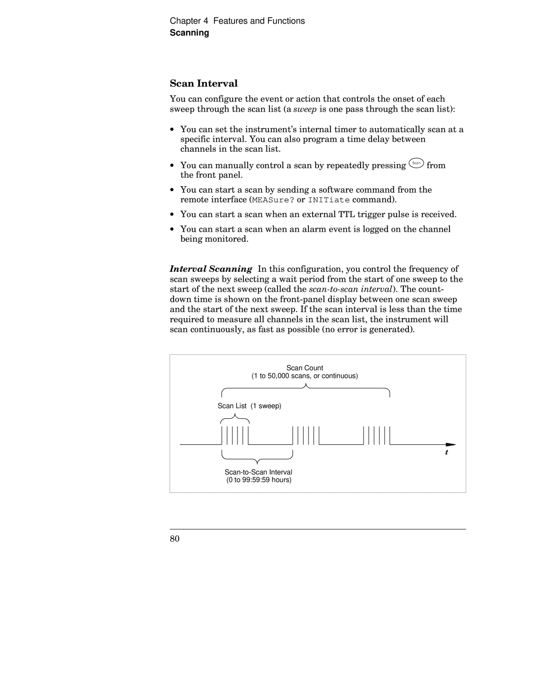 HP 34970A manual Scan Count 