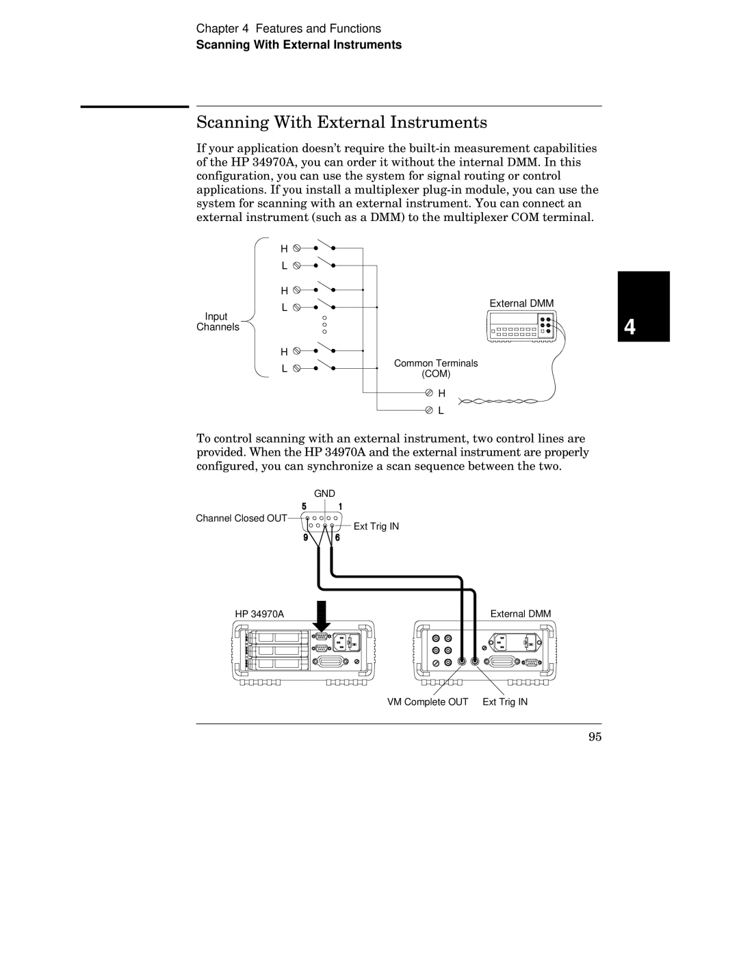 HP 34970A manual Scanning With External Instruments 