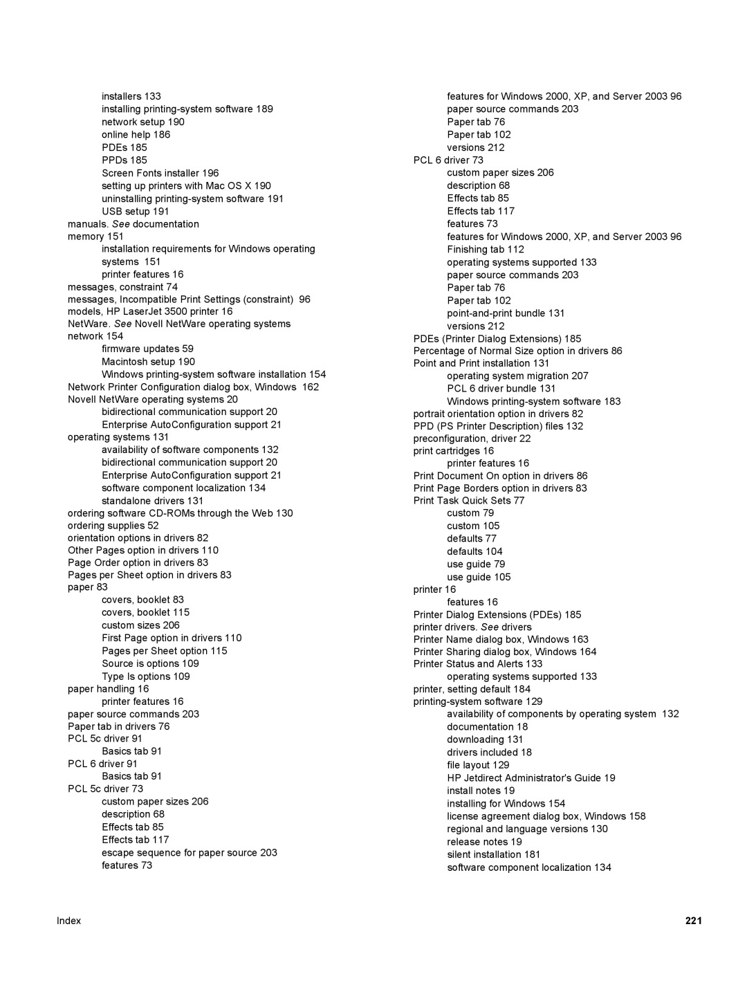 HP 3500 3500 manual 221 