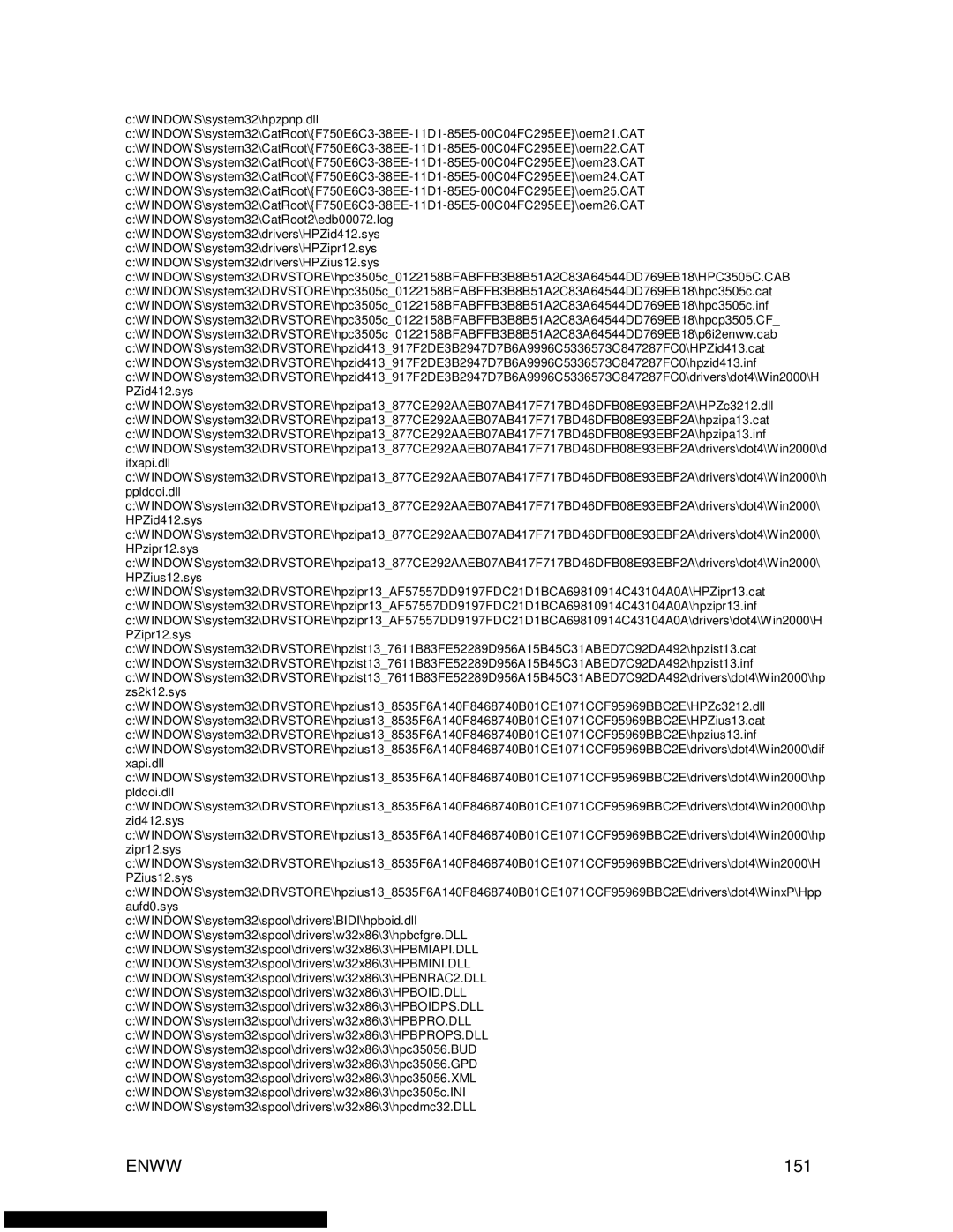 HP 3500 manual 151 