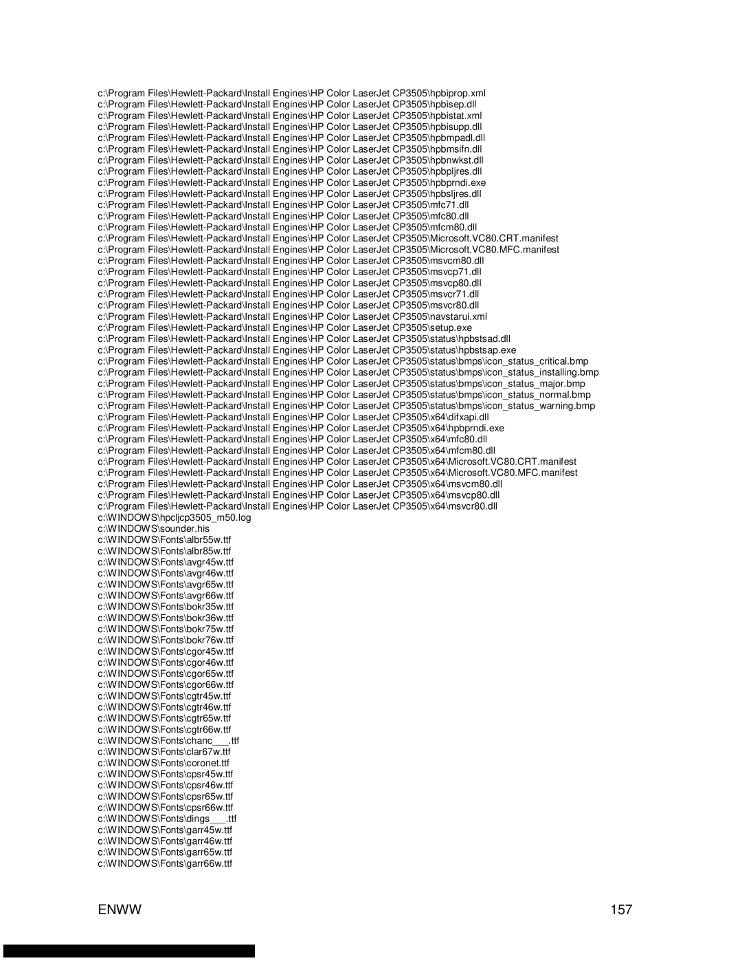 HP 3500 manual 157 