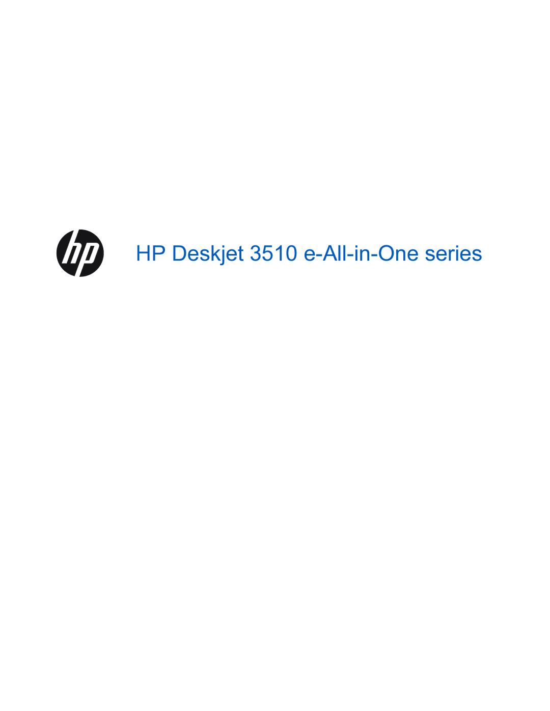 HP manual HP Deskjet 3510 e-All-in-One series 