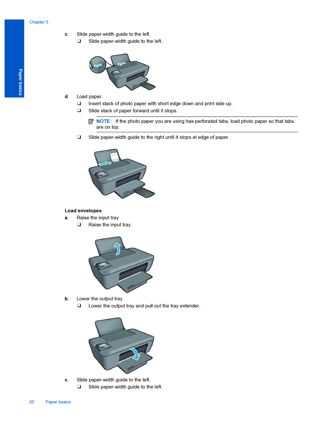 HP 3510 manual Load envelopes 