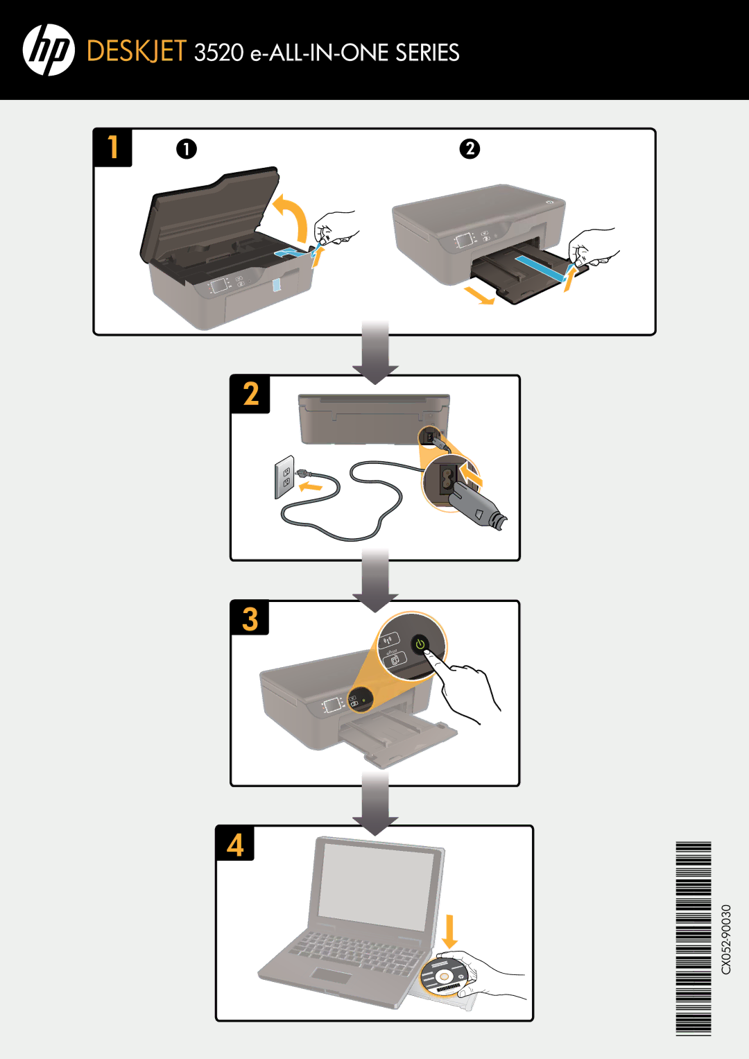 HP 3526, 3521, 3522 manual Deskjet 3520 e-ALL-IN-ONE Series 