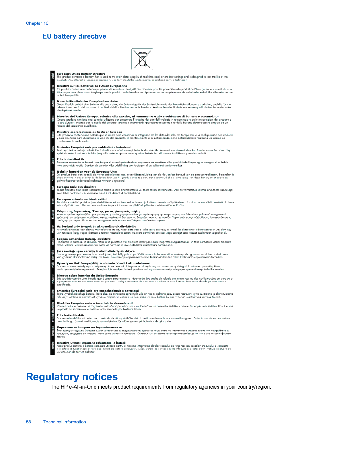 HP 3526, 3522 manual Regulatory notices 