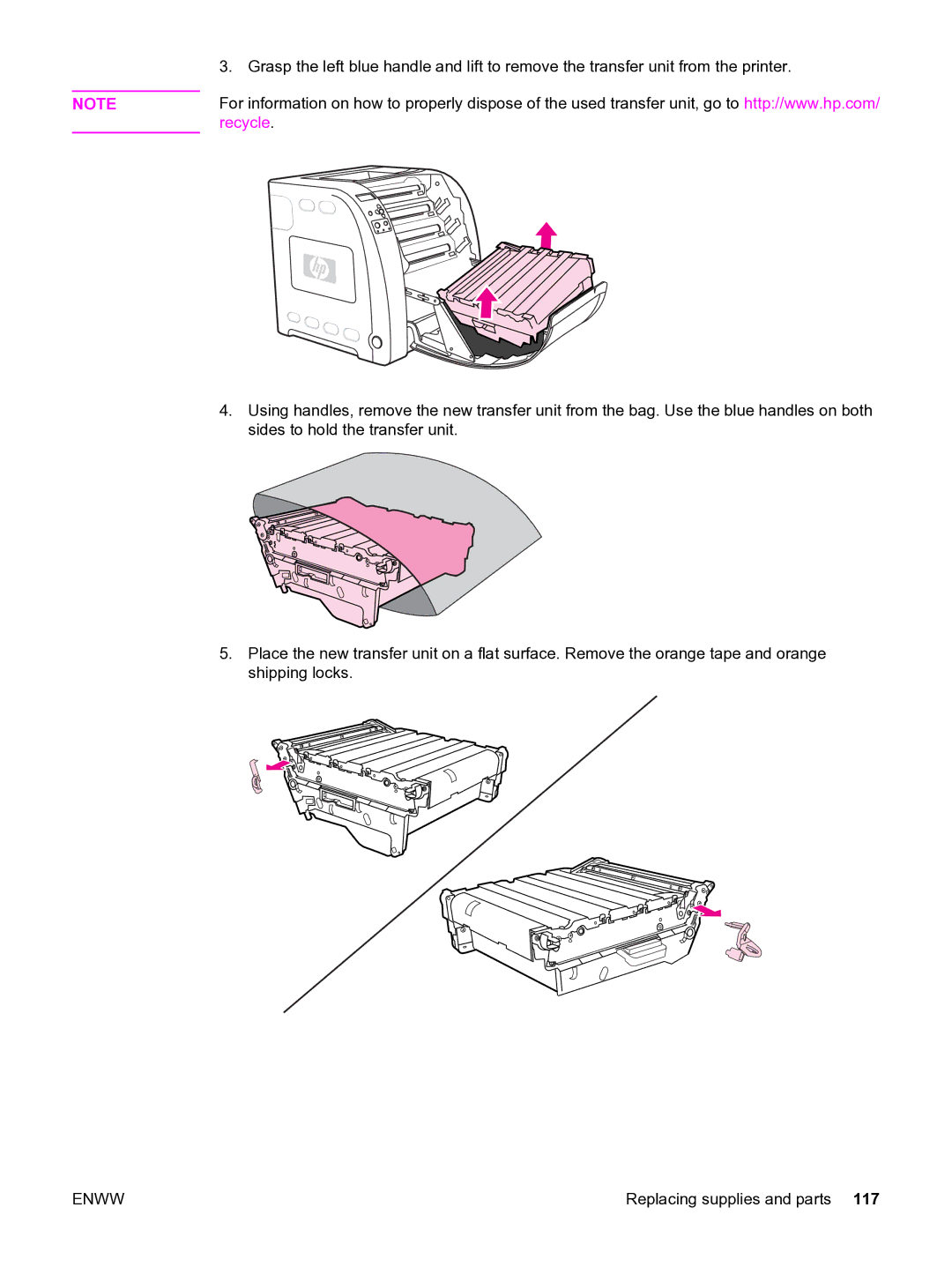 HP 3550 manual Recycle 