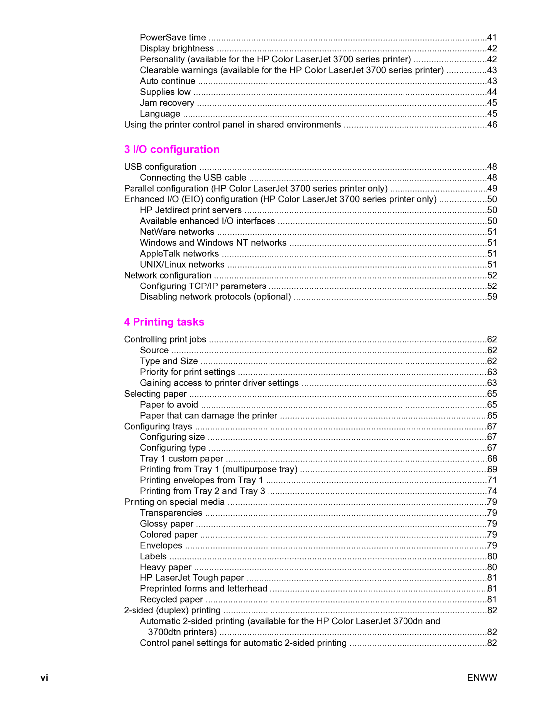 HP 3550 manual O configuration 