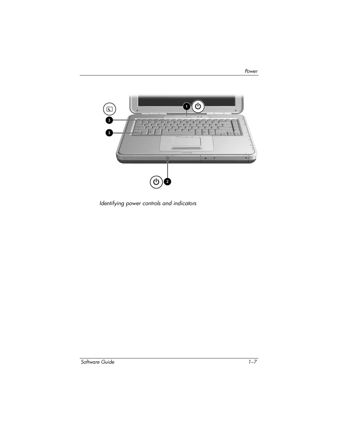 HP 355385-001 manual Identifying power controls and indicators 