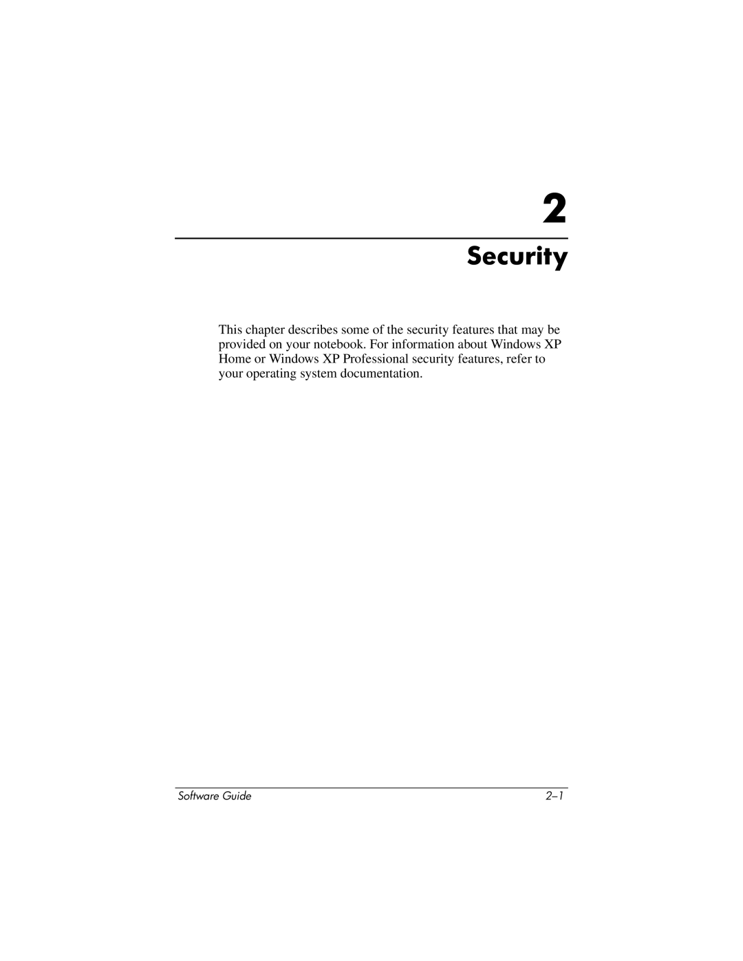 HP 355385-001 manual Security 