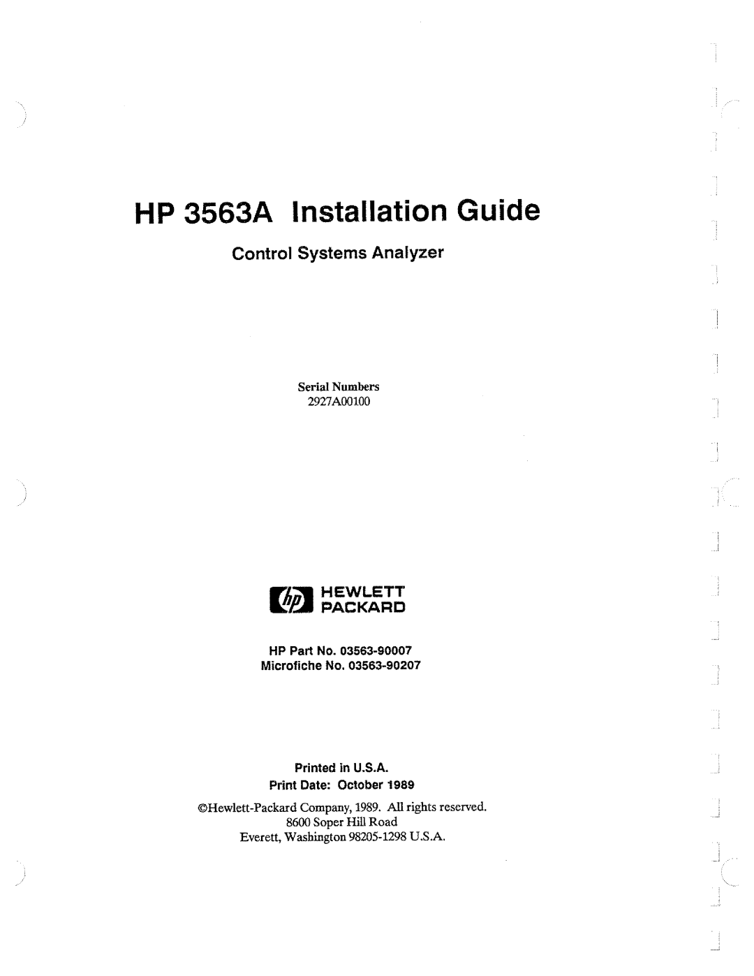 HP 3563A manual 