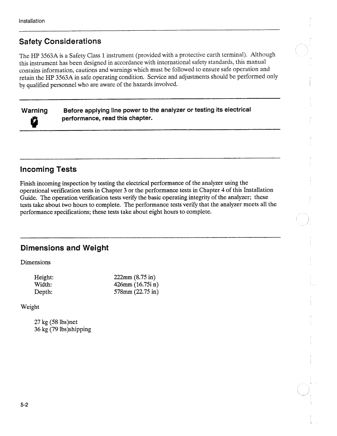 HP 3563A manual 