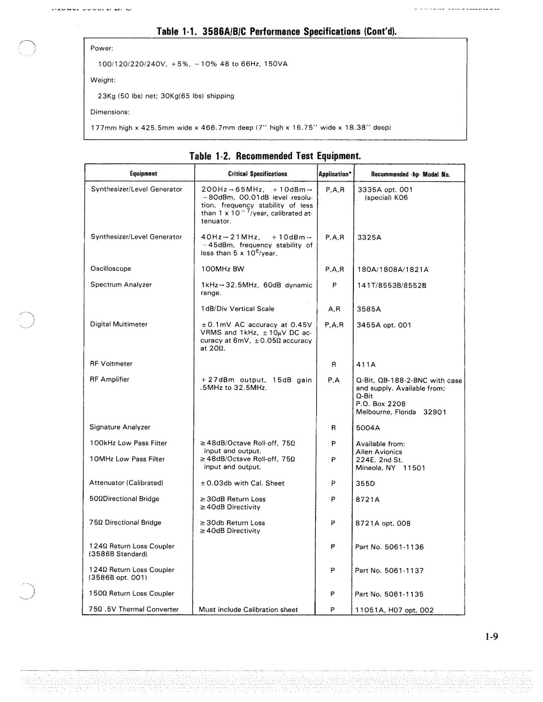 HP 3586C, 3586A, 3586B manual 