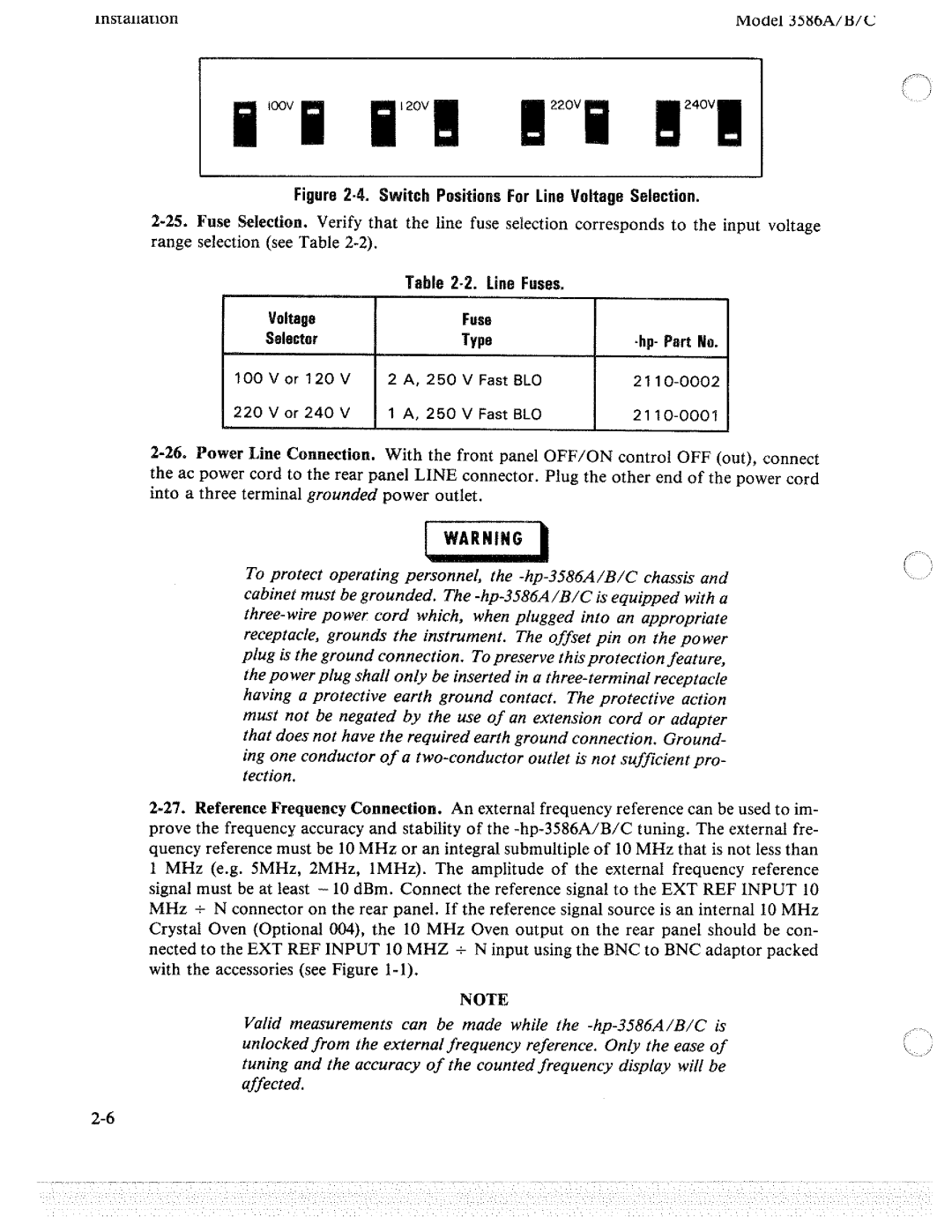 HP 3586C, 3586A, 3586B manual 