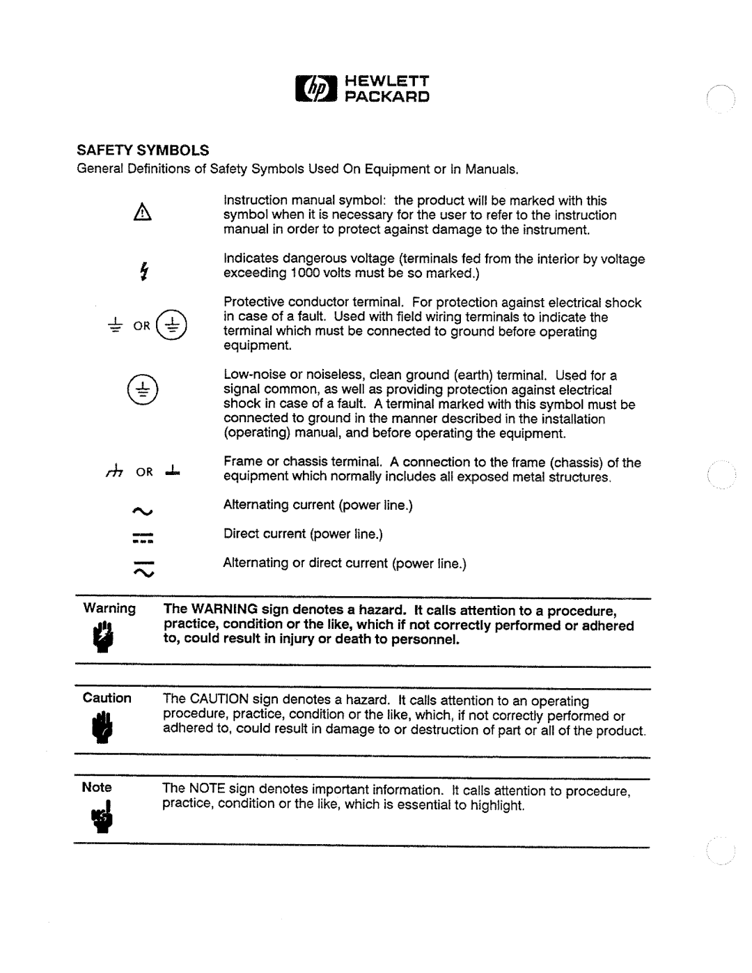 HP 3588A manual 