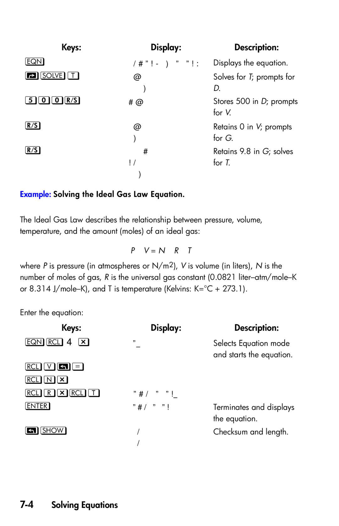 HP 35s Scientific manual , ,  P,   , 4Solving Equations 