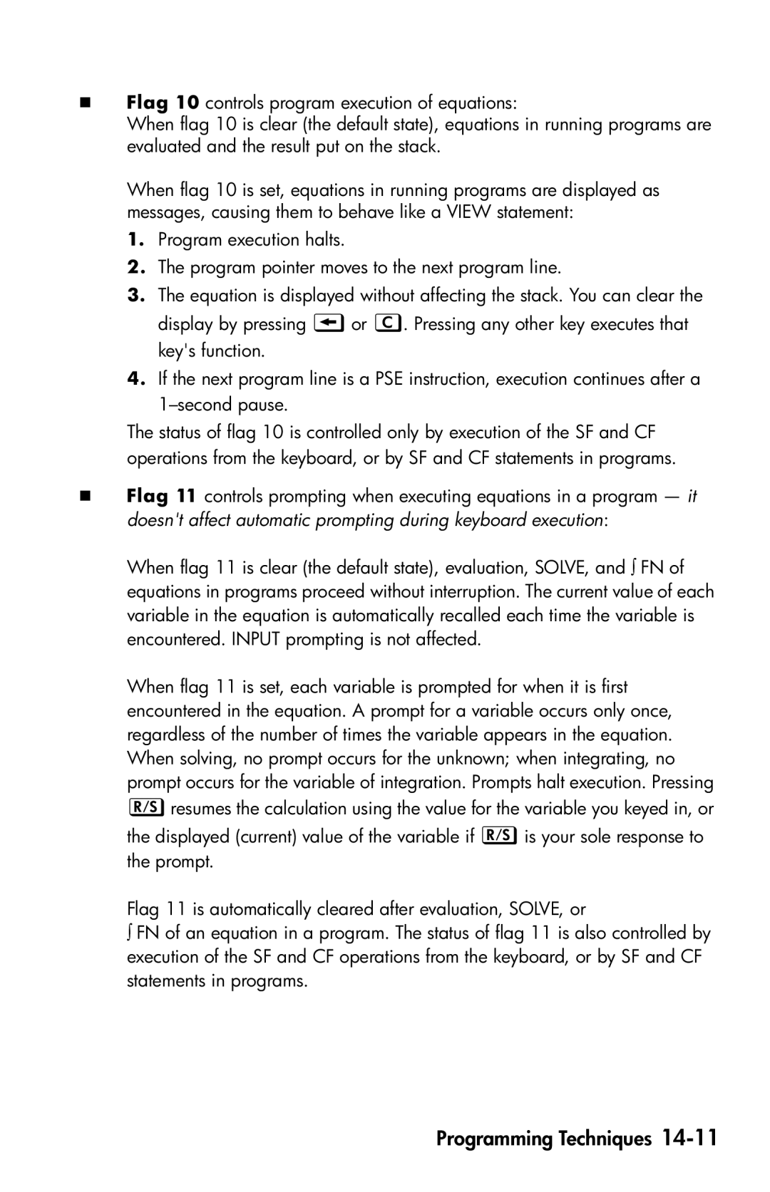 HP 35s Scientific manual Programming Techniques 