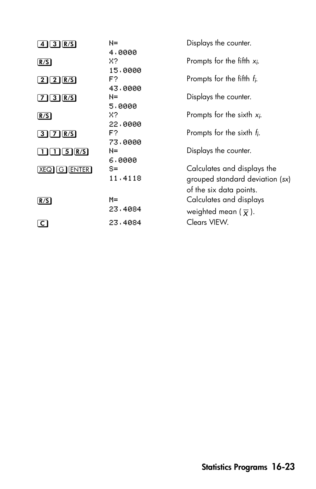 HP 35s Scientific manual , , , , G  