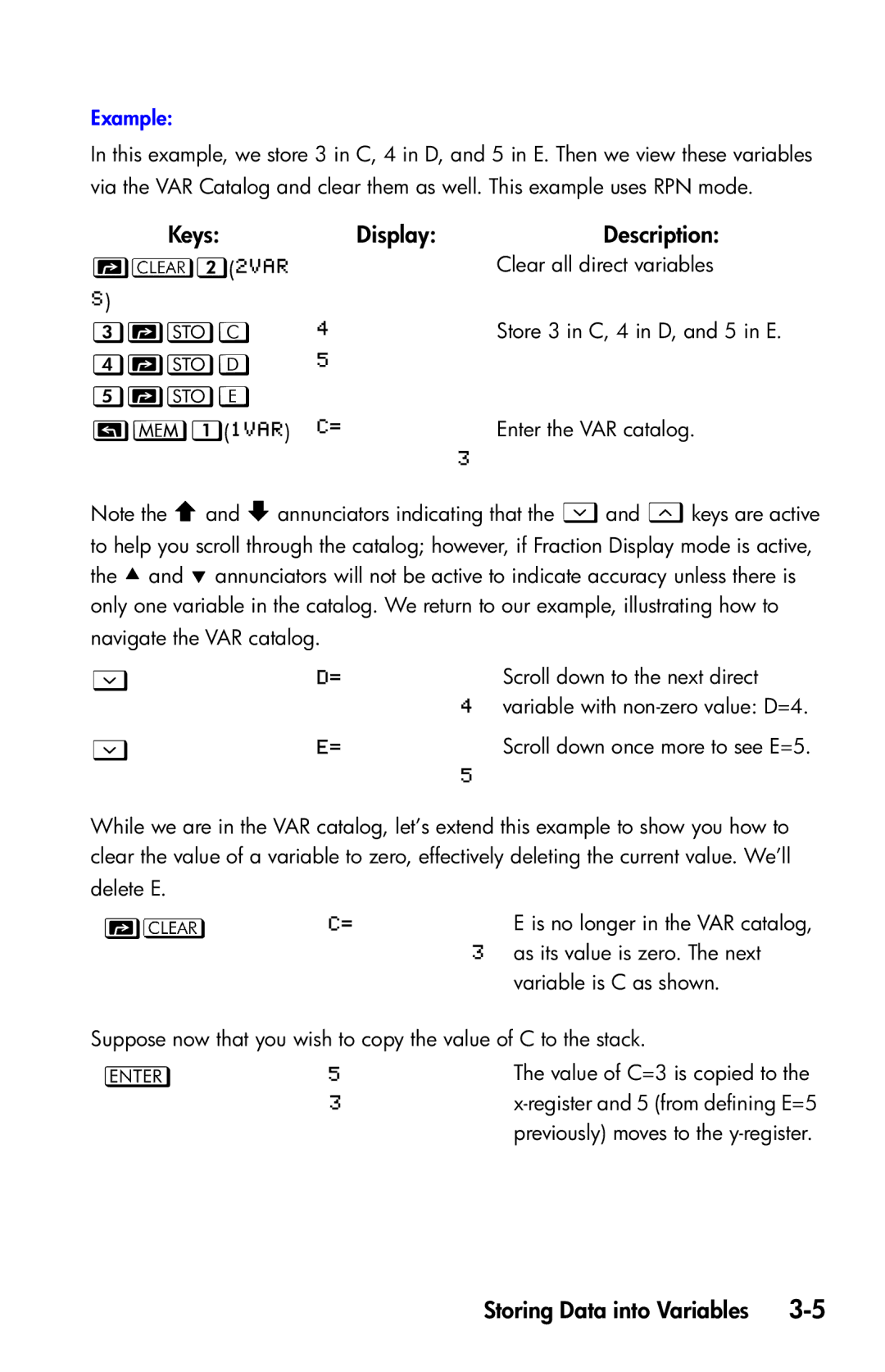 HP 35s Scientific manual C, D E 