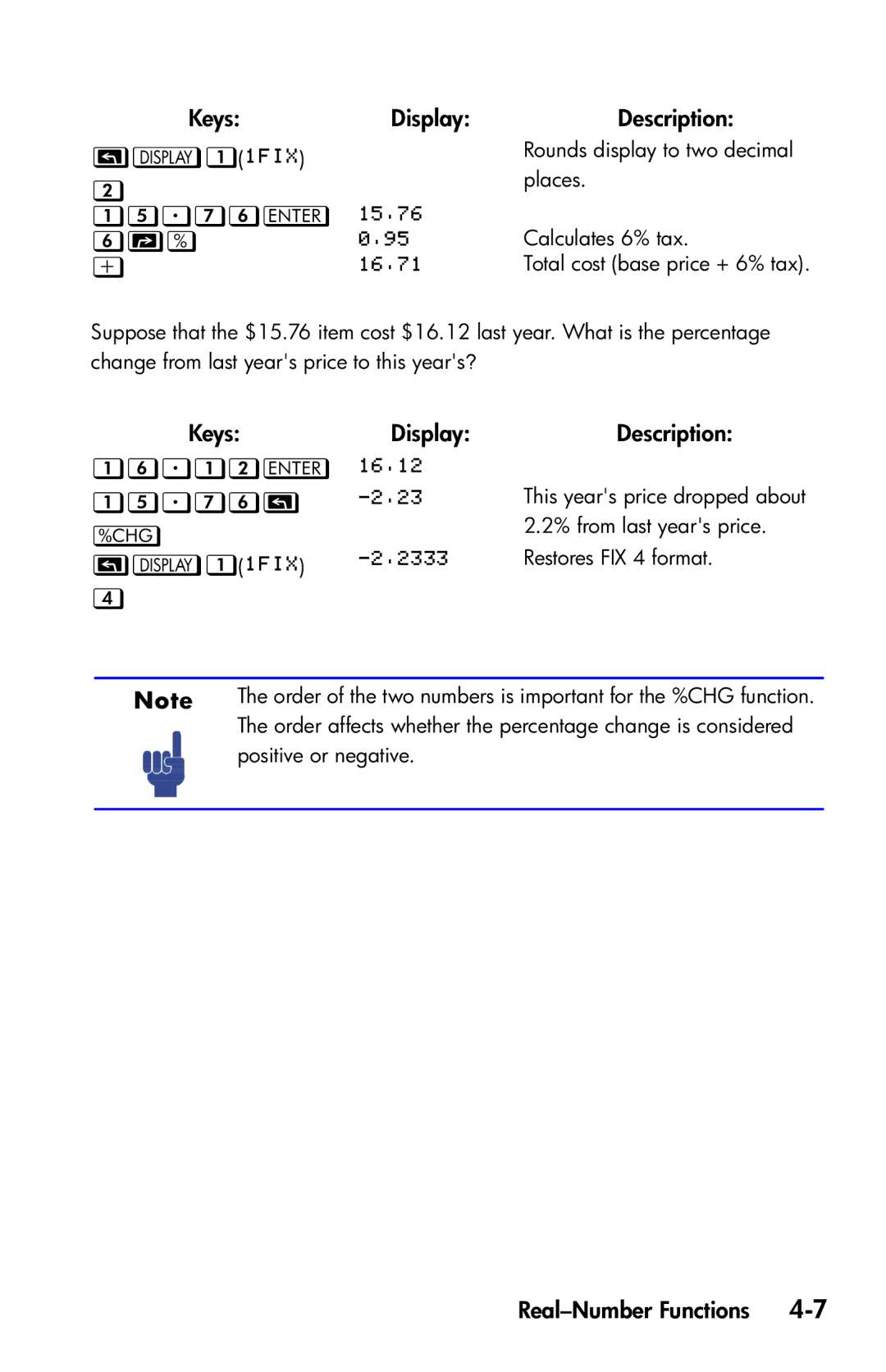 HP 35s Scientific manual    , KeysDisplay 