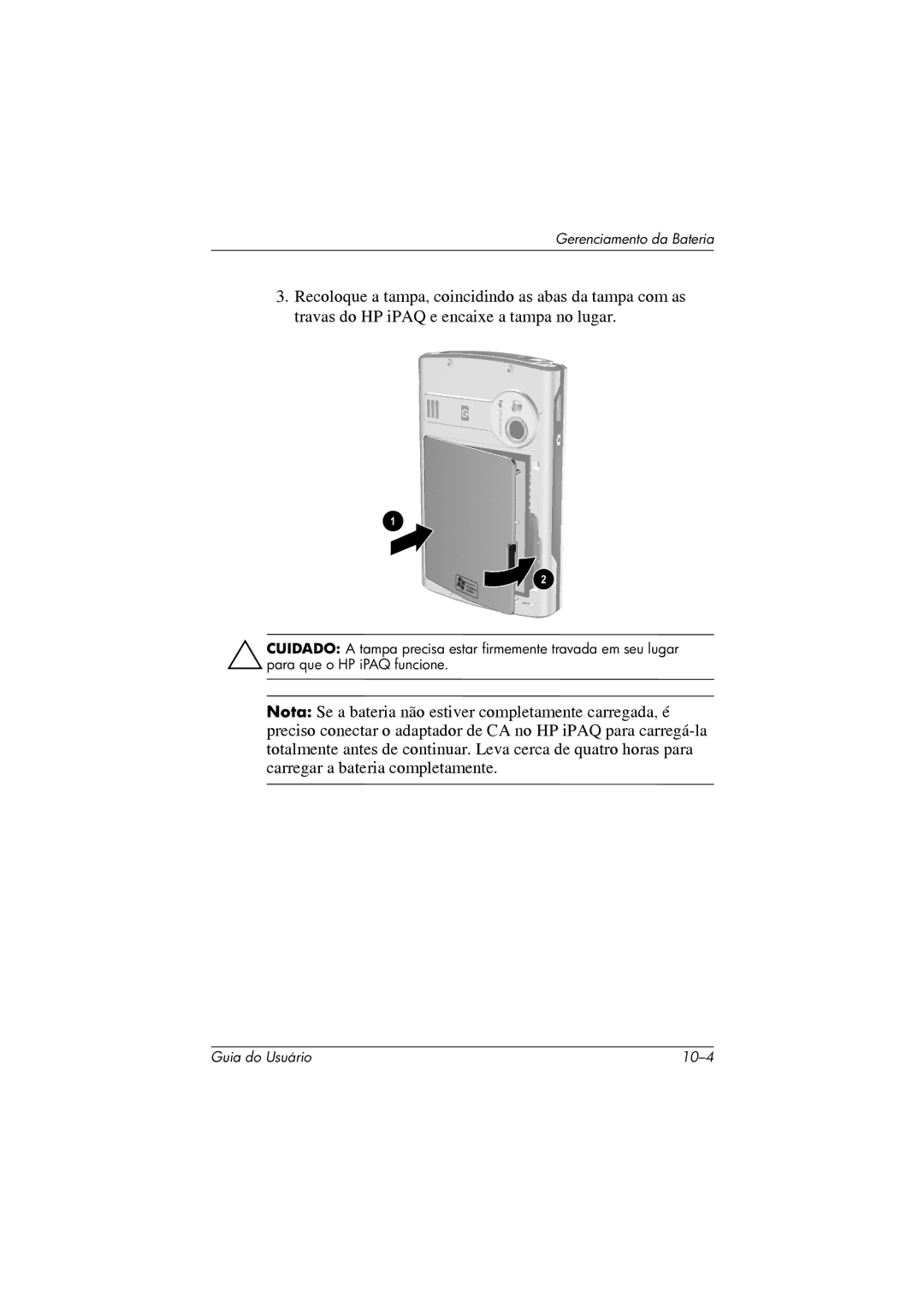 HP 364351-202 manual Guia do Usuário 10-4 