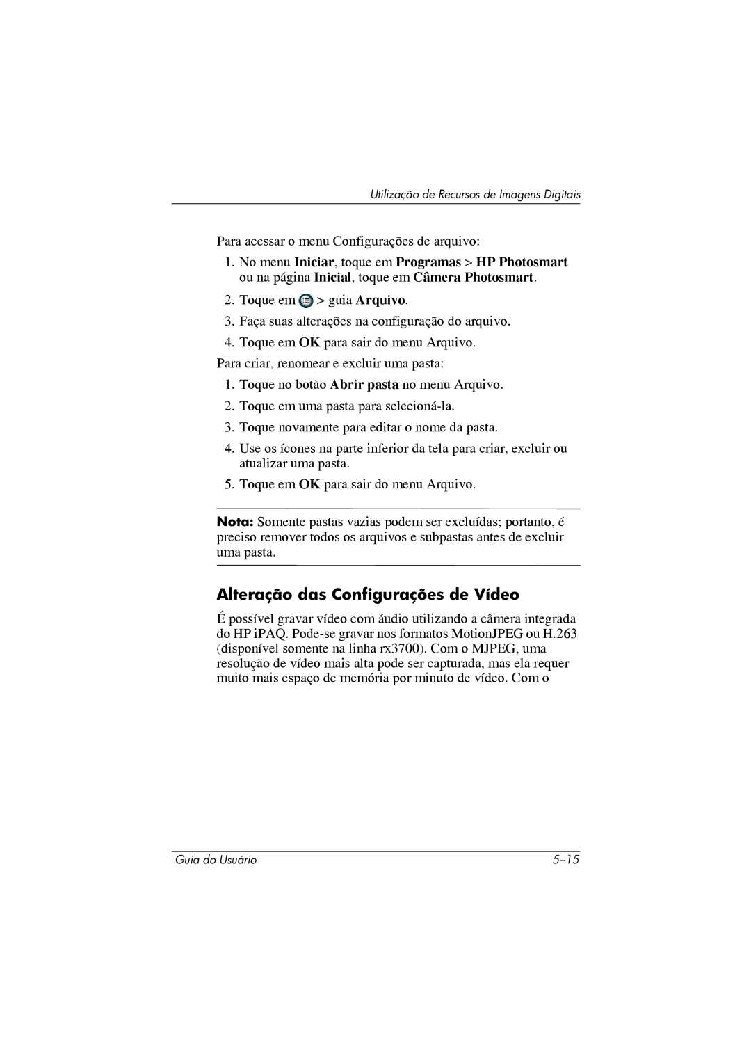 HP 364351-202 manual Alteração das Configurações de Vídeo 