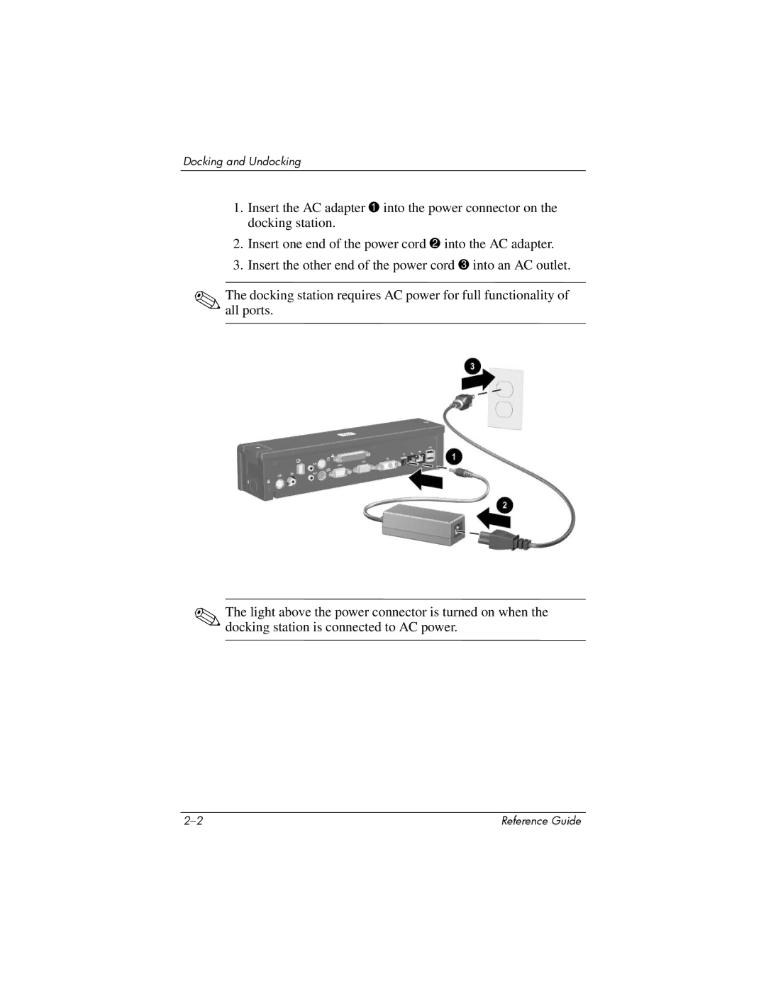 HP 367055-002 manual Docking and Undocking 