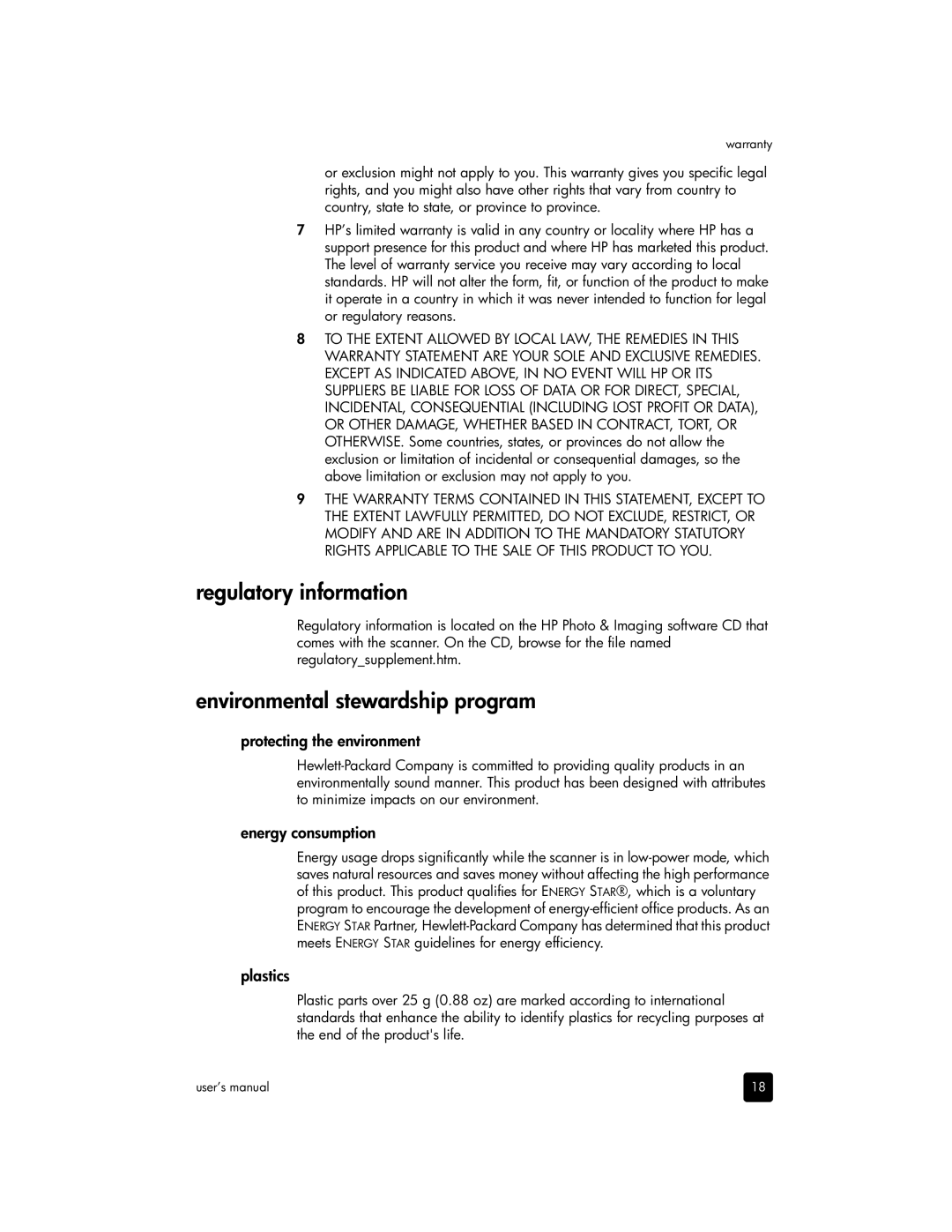 HP 3670, 3690 Regulatory information, Environmental stewardship program, Protecting the environment, Energy consumption 