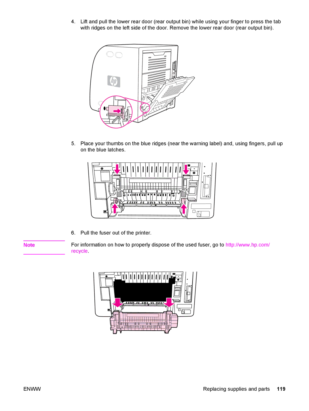 HP 3500, 3700 manual Recycle 