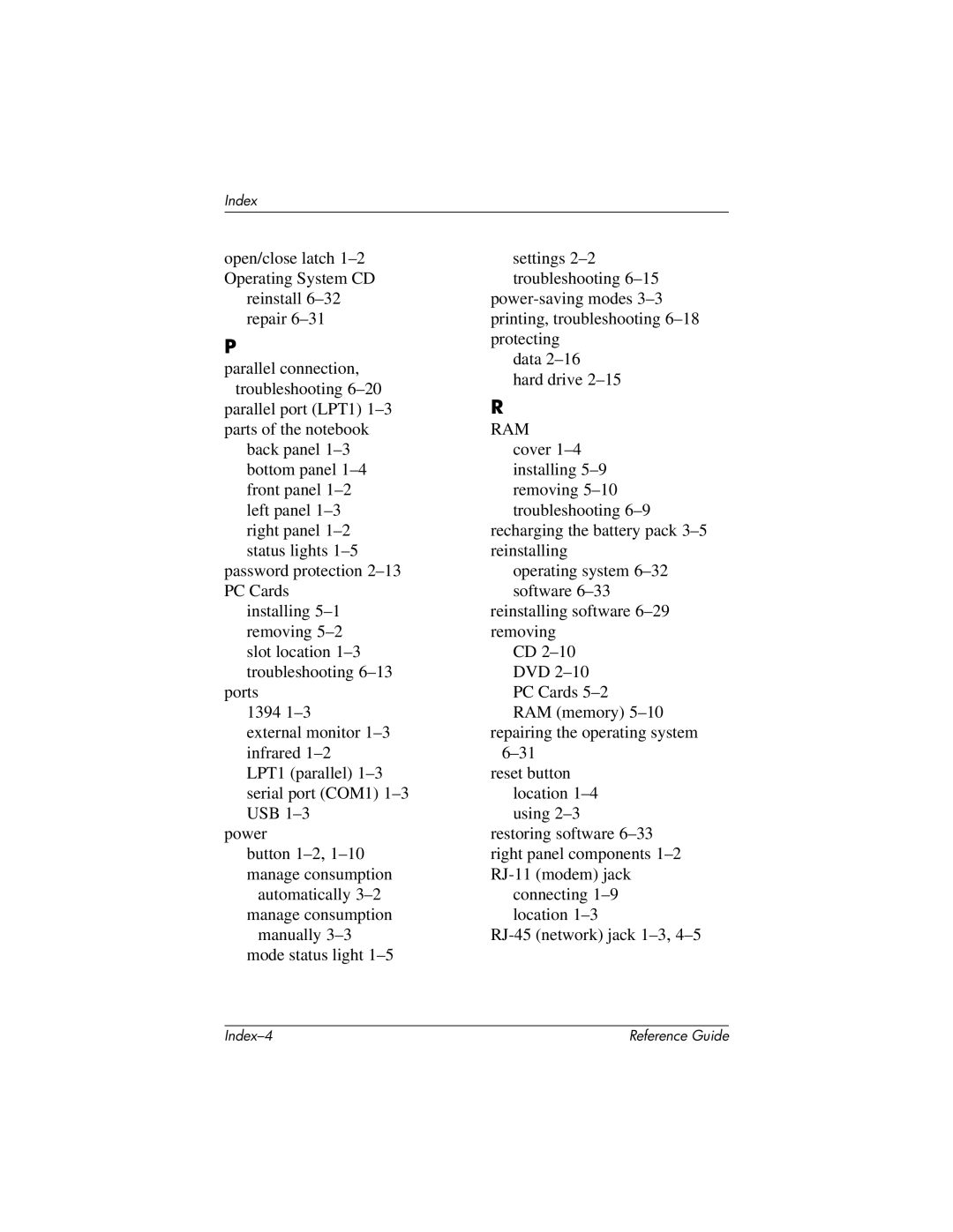 HP 370697-002 manual Ram 