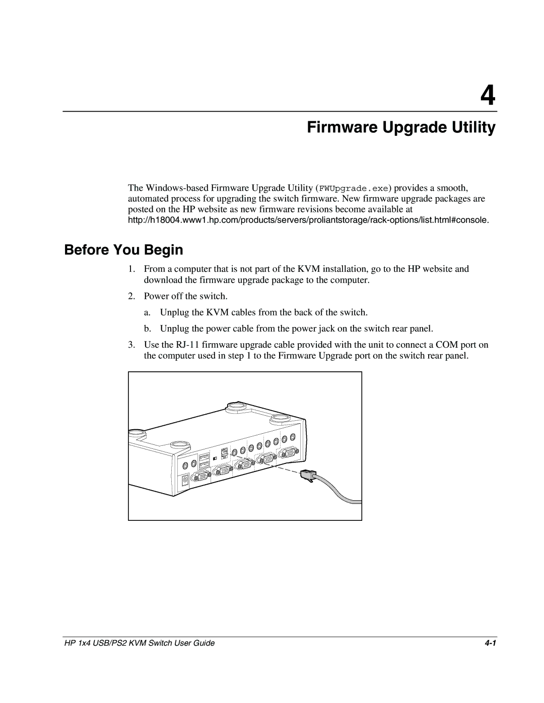 HP 372284-001 manual Firmware Upgrade Utility, Before You Begin 