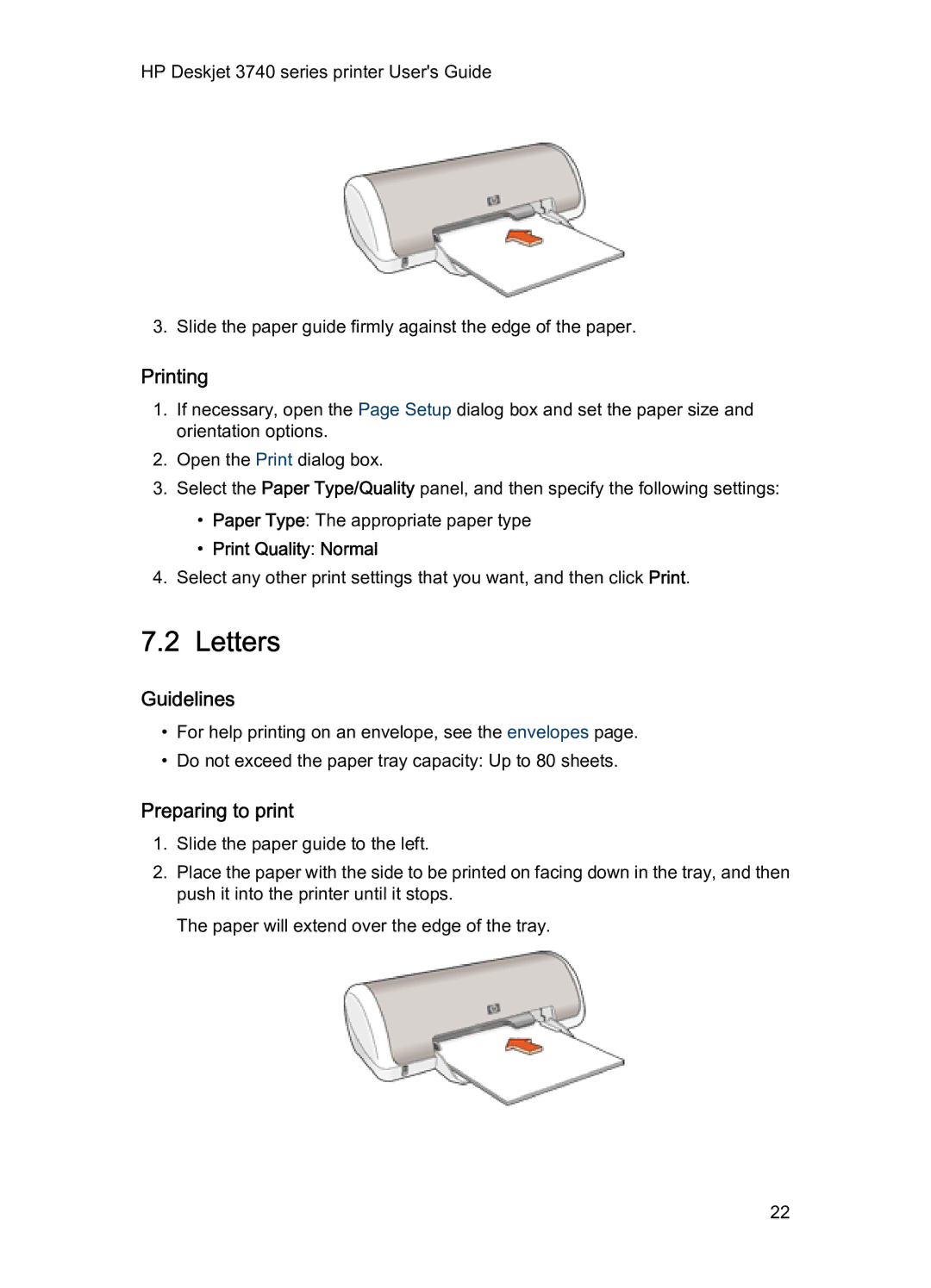 HP 3740 manual Letters 