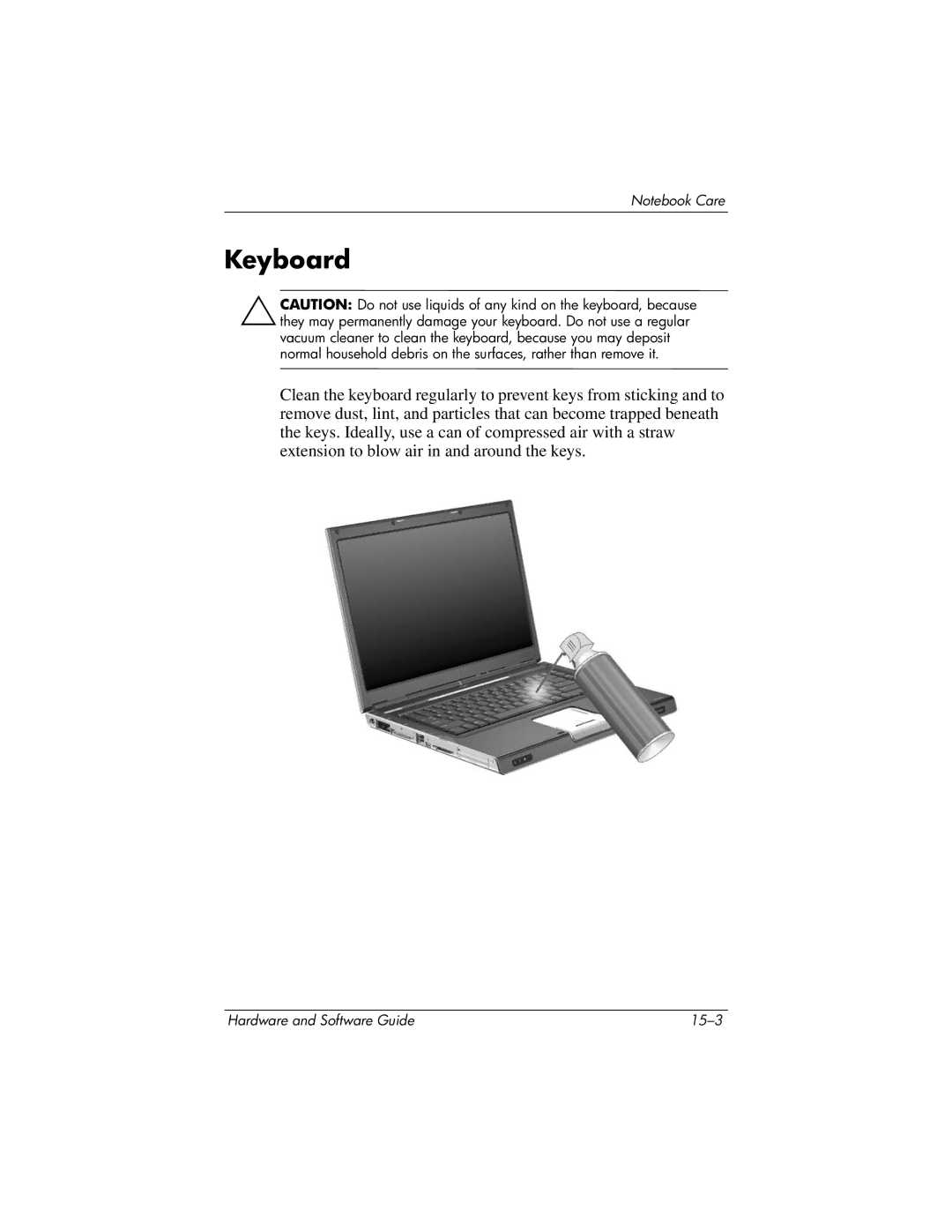 HP 375424-001 manual Keyboard 