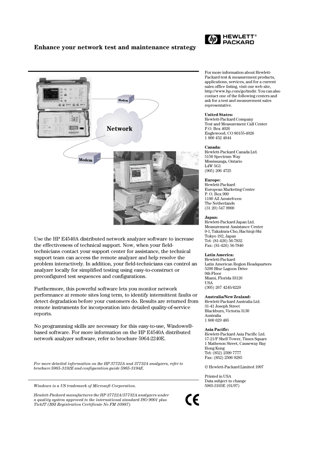 HP 37732A, 37722A manual Enhance your network test and maintenance strategy 