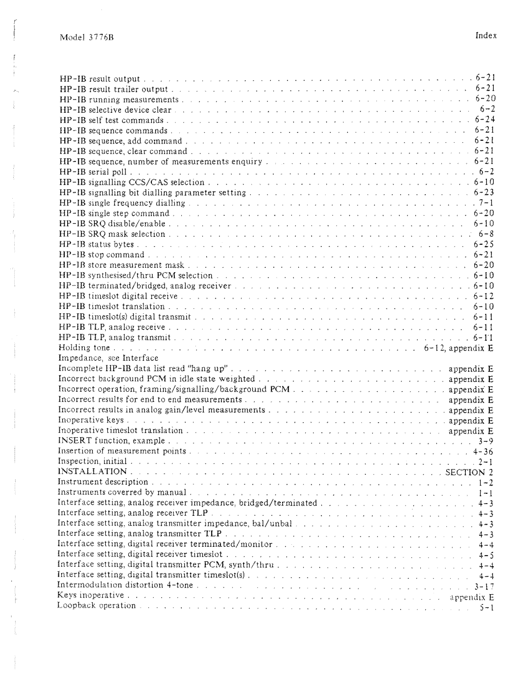 HP 3776B manual 