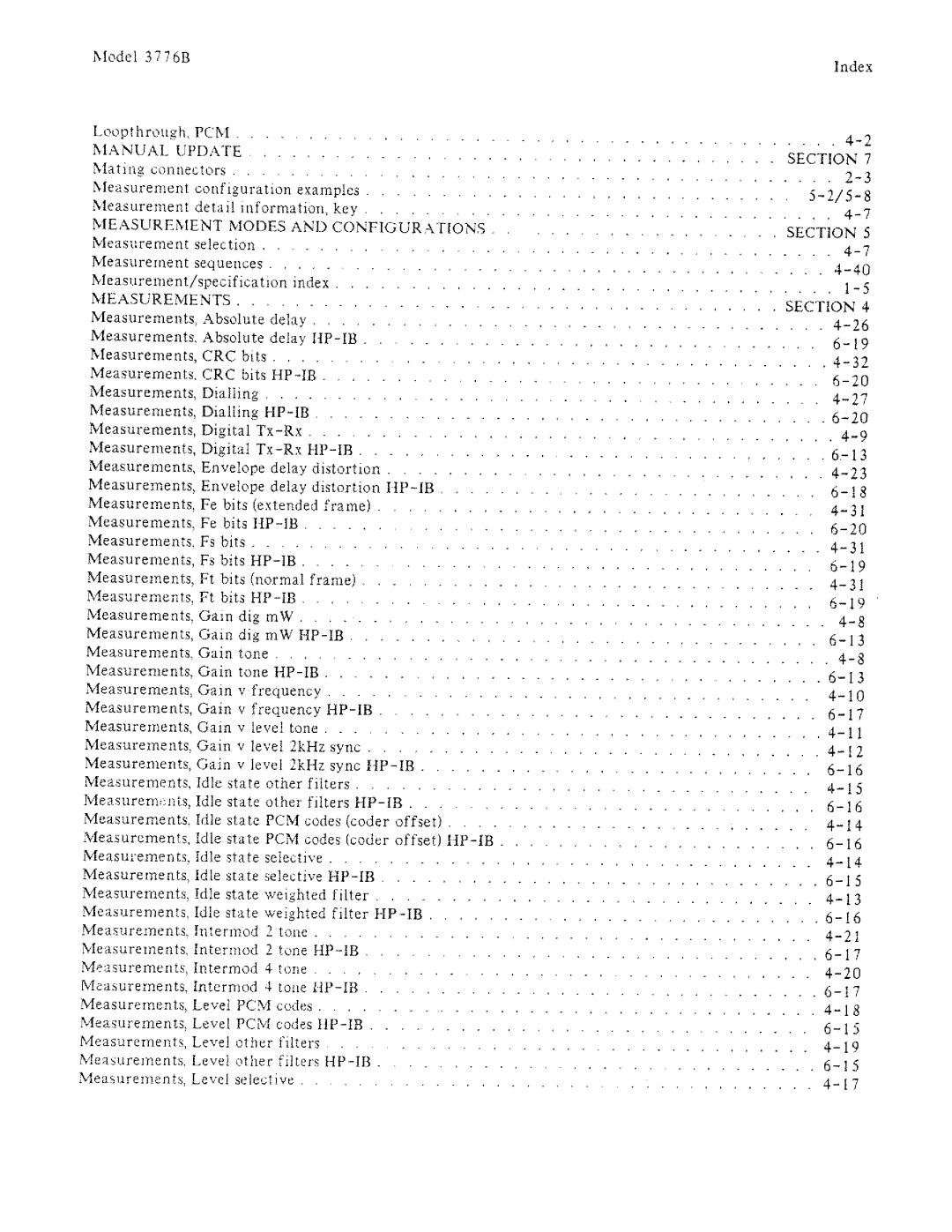 HP 3776B manual 