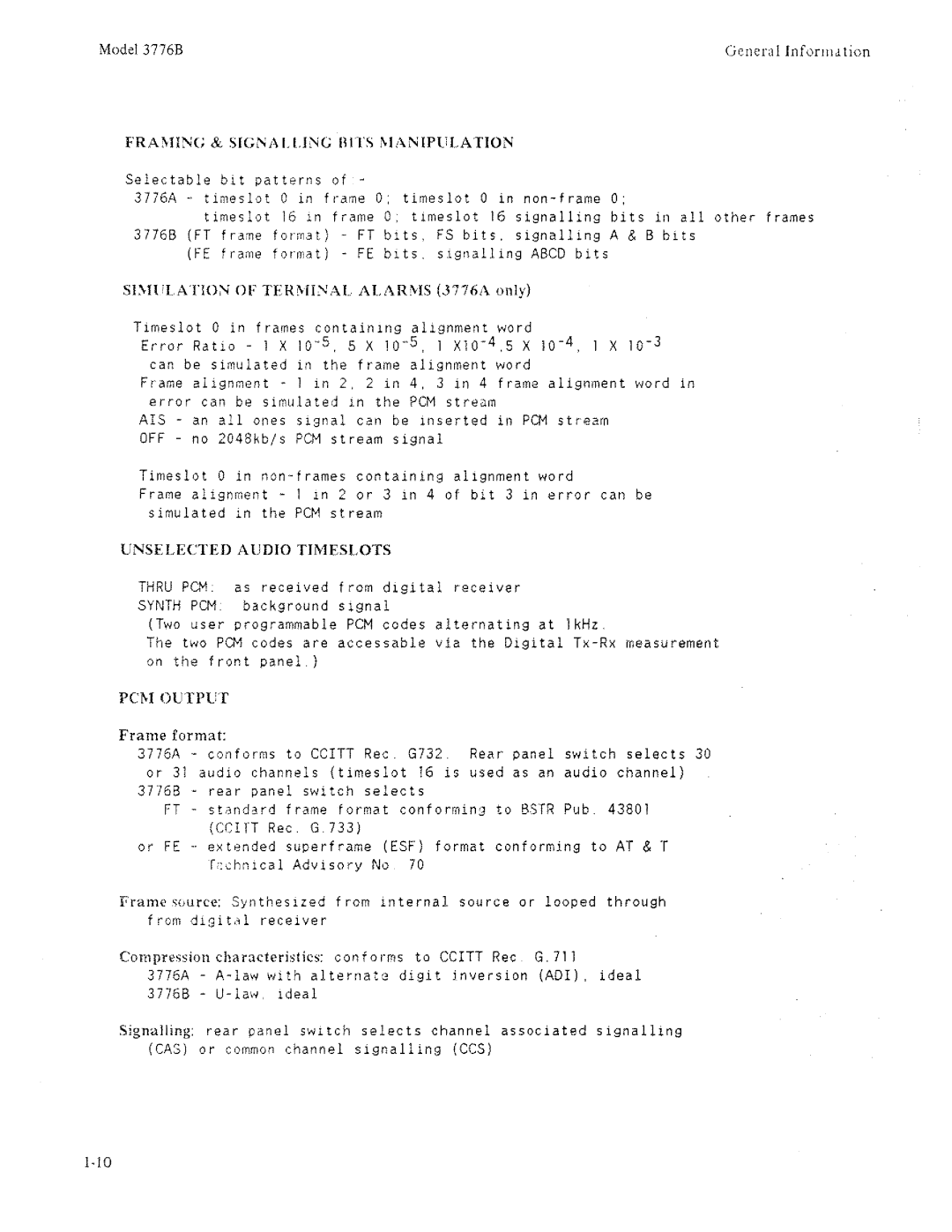 HP 3776B manual 