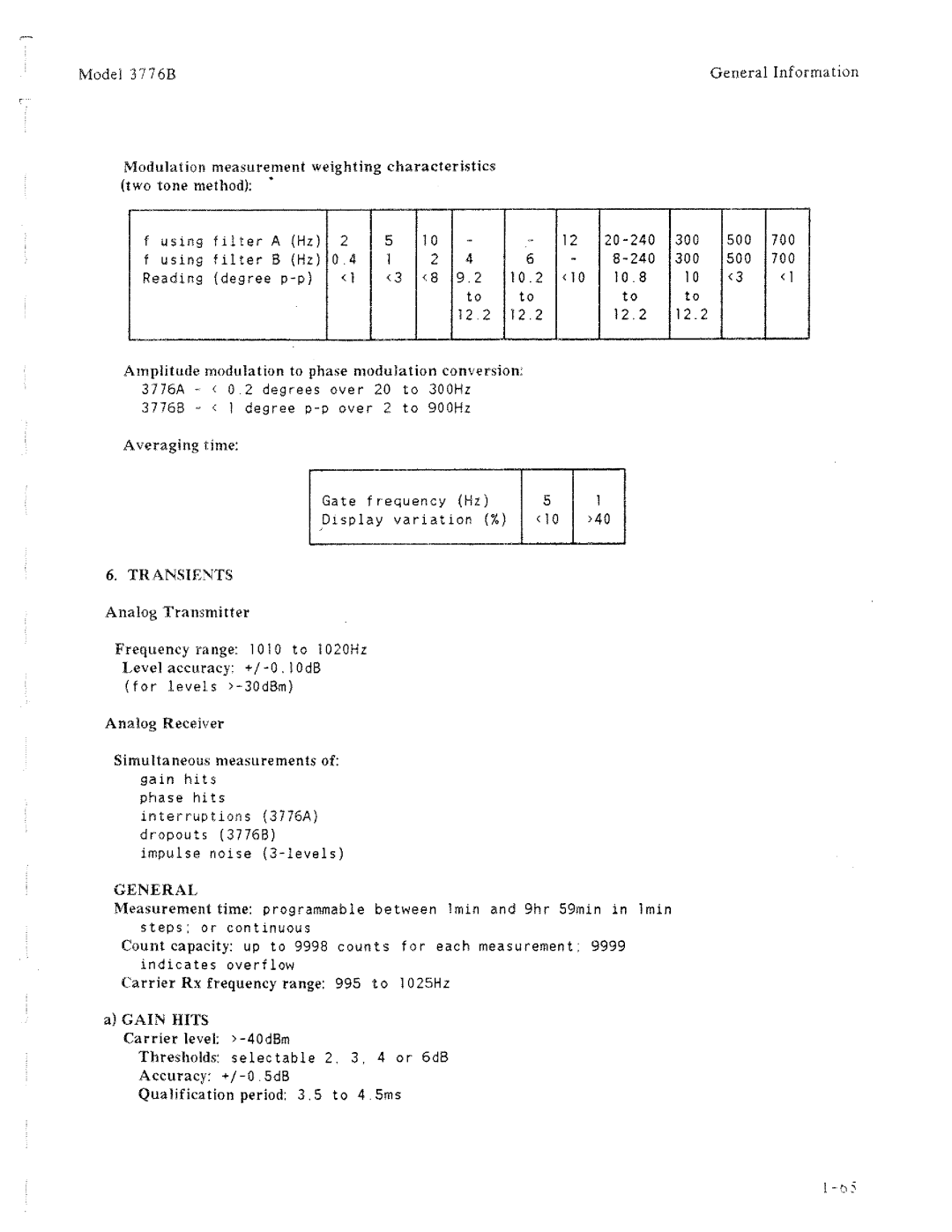 HP 3776B manual 