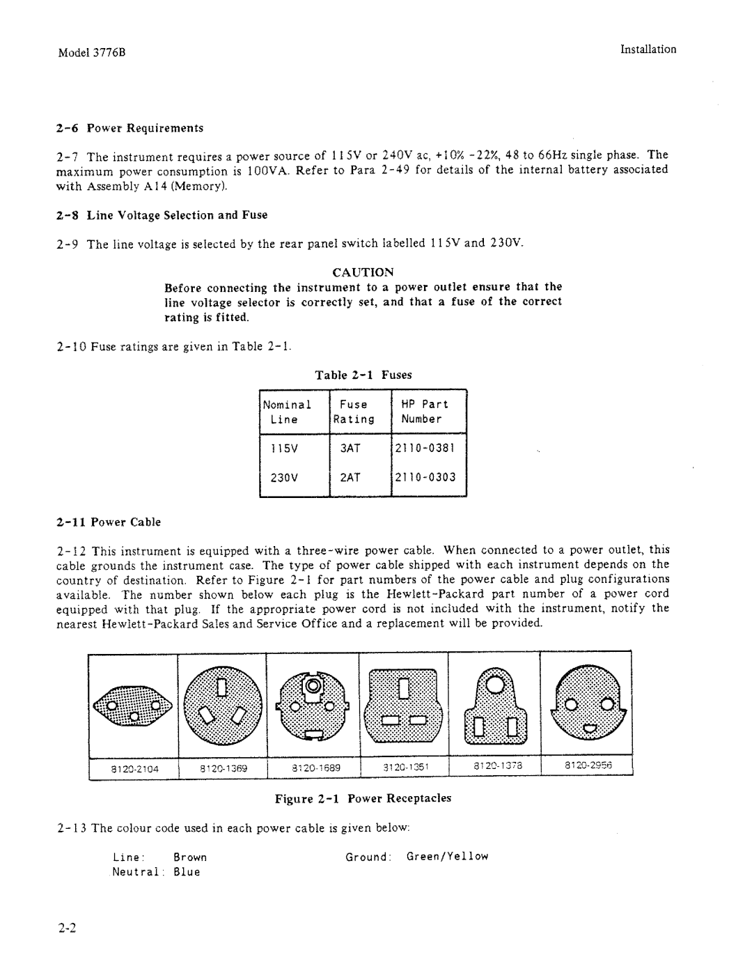 HP 3776B manual 