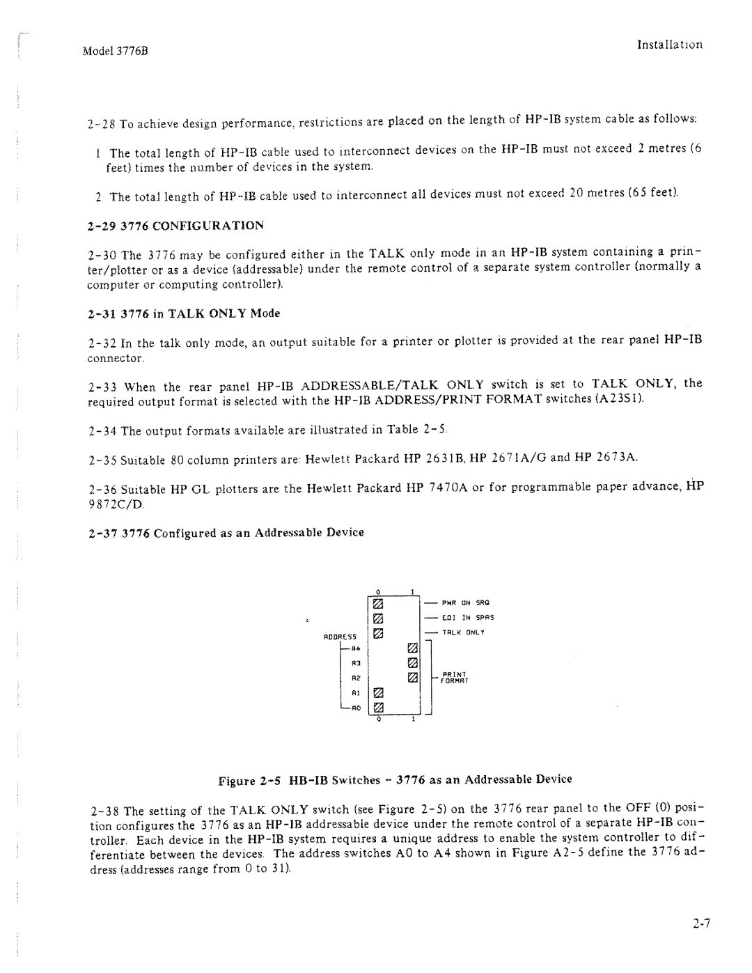 HP 3776B manual 