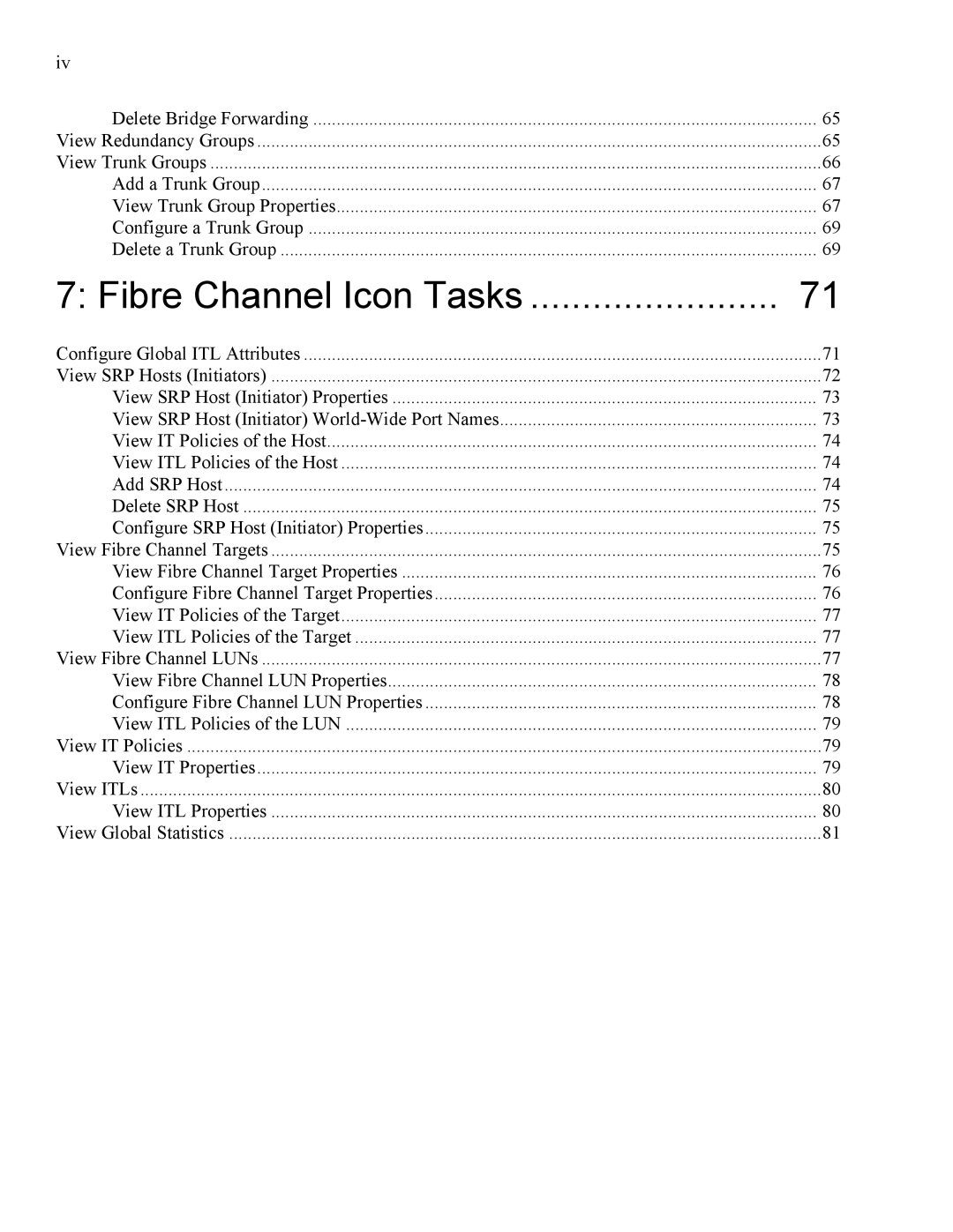 HP 377707-002 manual Fibre Channel Icon Tasks 