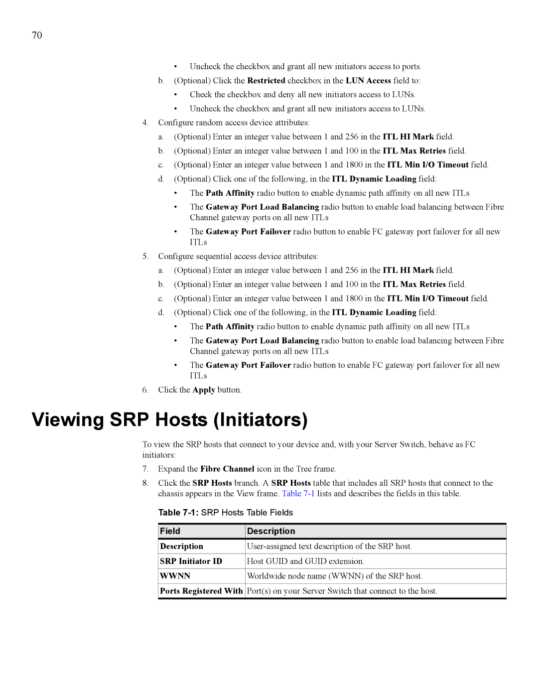 HP 377707-002 manual Viewing SRP Hosts Initiators, SRP Initiator ID, Ports Registered With 