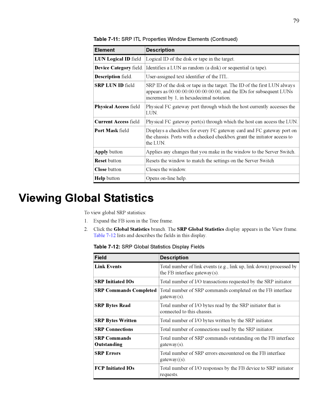 HP 377707-002 manual Viewing Global Statistics 