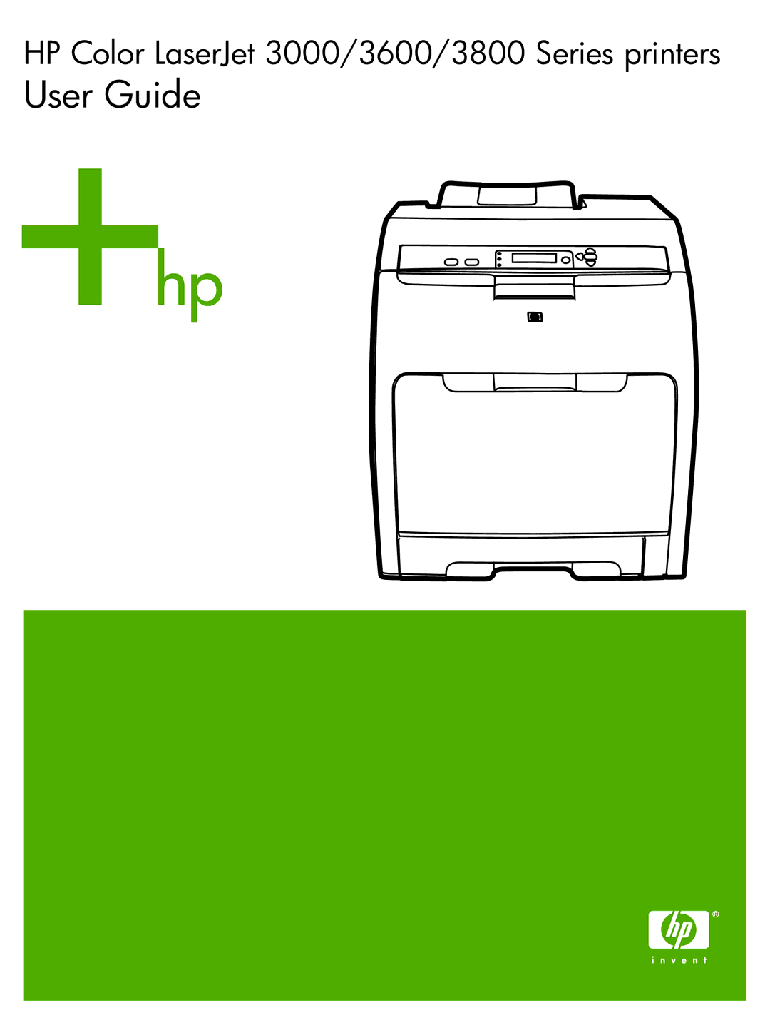 HP 3800 manual User Guide 