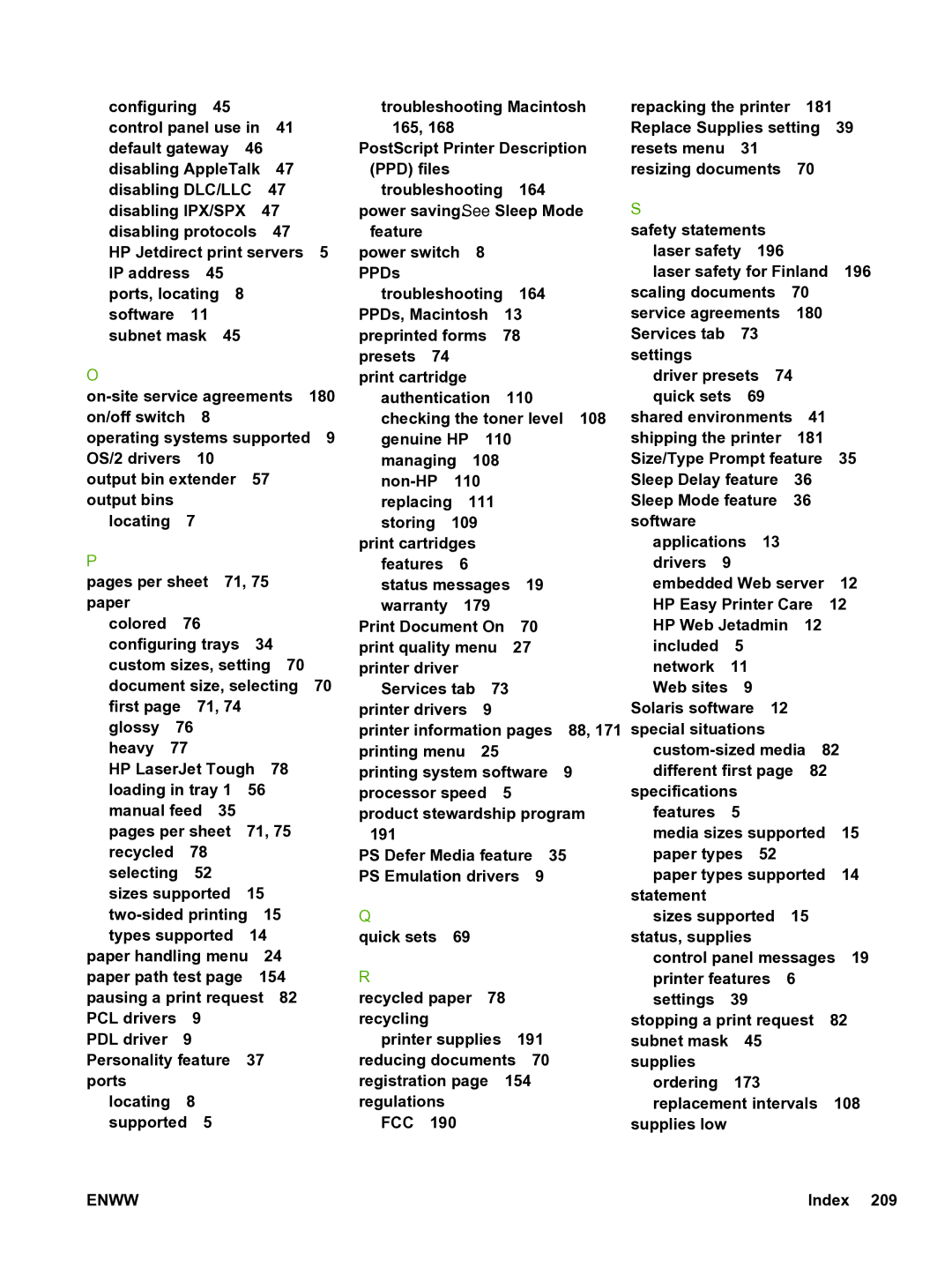 HP 3800 manual Quick sets 