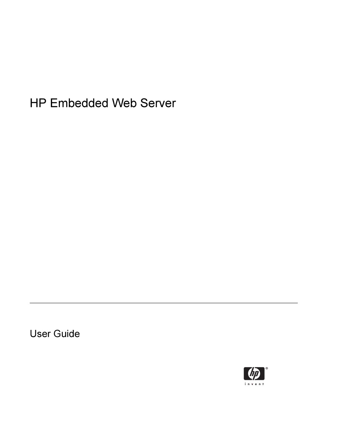 HP 3800 manual HP Embedded Web Server 