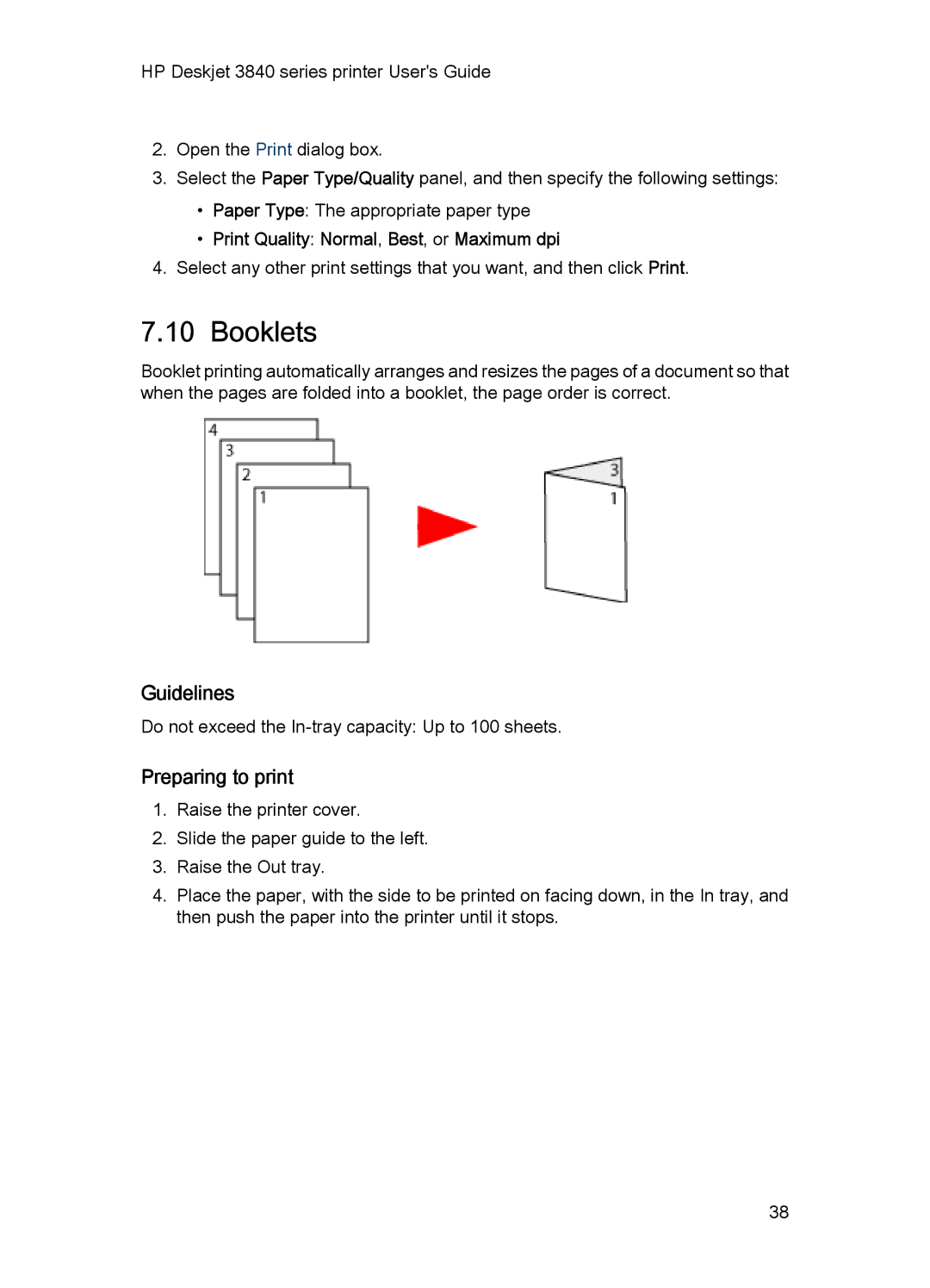 HP 3840 manual Booklets 