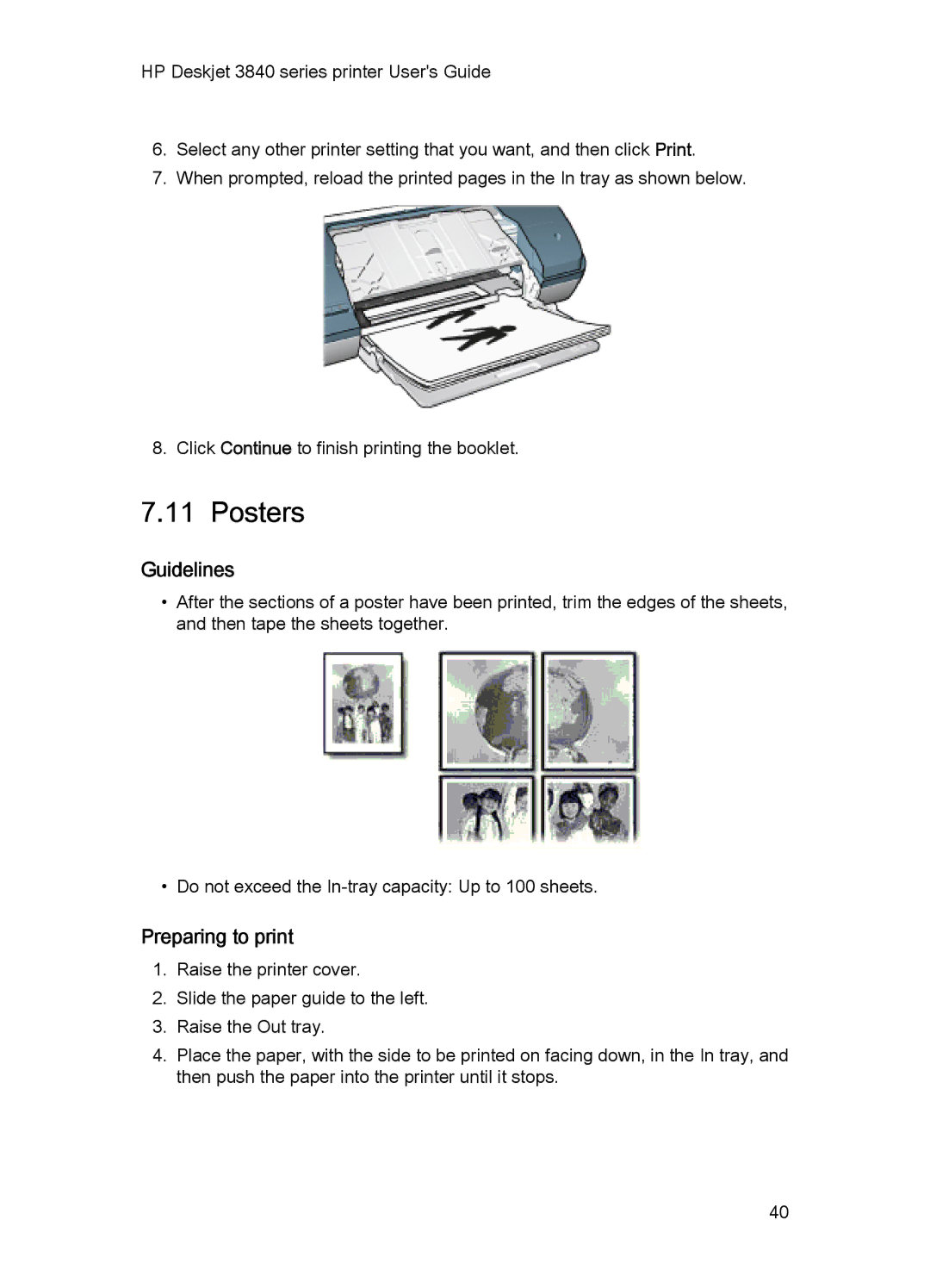 HP 3840 manual Posters 