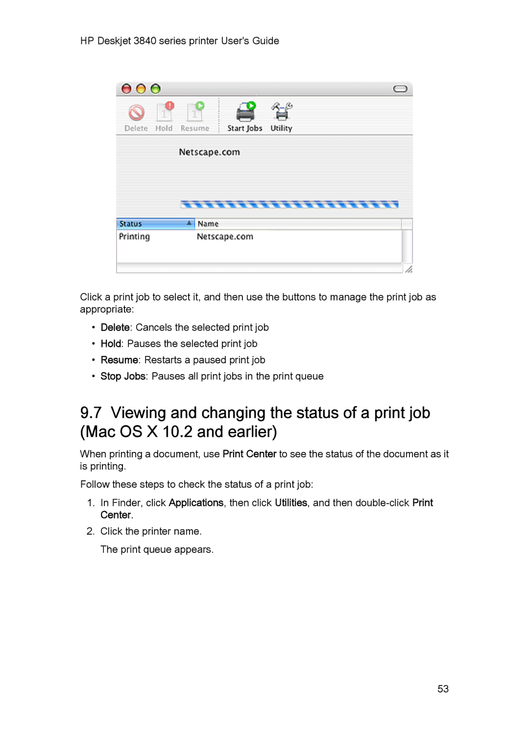 HP 3840 manual 